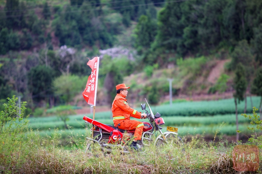 射洪市委副书记、市长王能一行到复兴镇督导抗旱保收、森林防灭火等工作