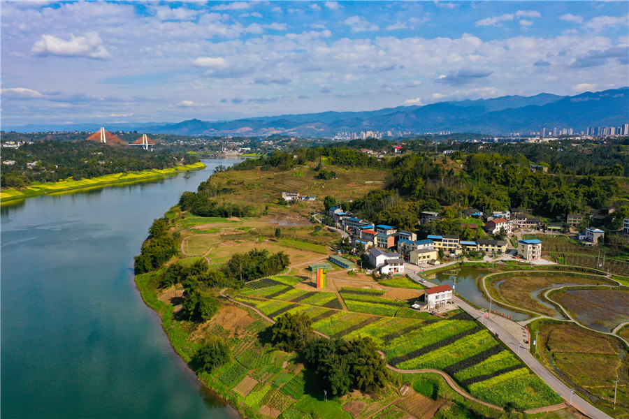 四川明月镇白鹤咀村:昔日水淹贫困村嬗变“生态宜居村”